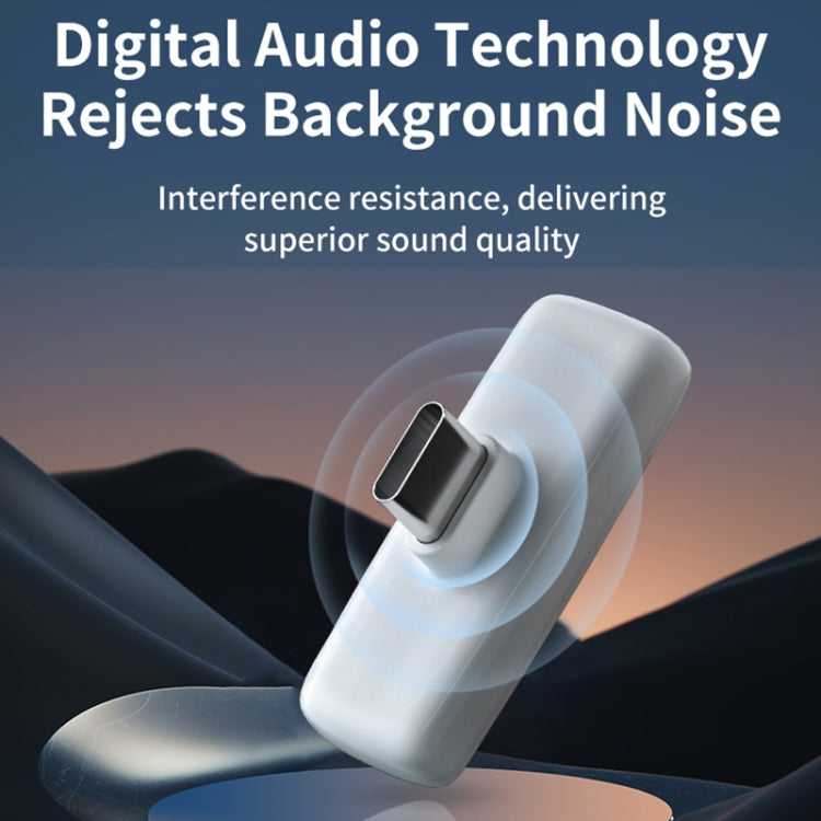 Microfono wireless audio digitale FUNSNAP M3 Mic Tok con auricolari di monitoraggio, M3 Type-C, M3 8 Pin