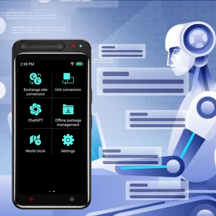 VORMOR Z6 5.0 pollici HD Touch Screen Traduttore intelligente AI 139 lingue con traduzione offline / traduzione di foto