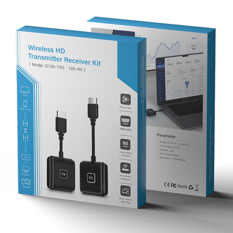 Kit trasmettitore e ricevitore per proiettore wireless HD G128 1080P 60Hz, G128