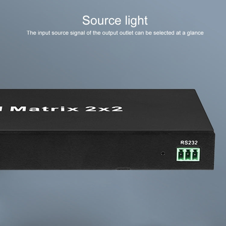 Measy MT4322 4K 30Hz 2 In 2 Out HDMI Matrix Switch Supporta commutazione senza interruzioni, EU Plug, US Plug, UK Plug, AU Plug