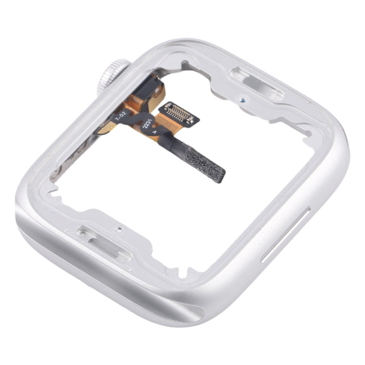 Piastra della lunetta del telaio centrale in lega di alluminio con cavo flessibile dell'asse di rotazione della corona, For Apple Watch Series 8 / 9 45MM LTE, For Apple Watch Series 8 / 9 45MM GPS, For Apple Watch Series 8 / 9 41MM LTE