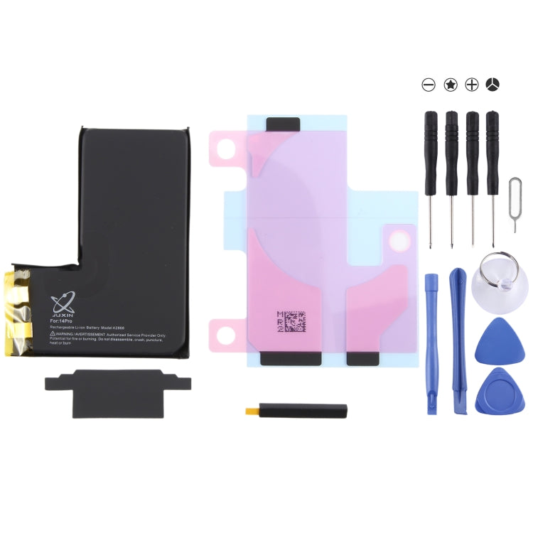 JUXIN Zero-Cycle Lithium-Ion Battery, For iPhone 15 Pro Max 4850mAh, For iPhone 15 Pro 3400mAh, For iPhone 15 Plus 4700mAh, For iPhone 15 3600mAh, For iPhone 14 Plus 4850mAh, For iPhone 14 3670mAh, For iPhone 14 Pro 3480mAh