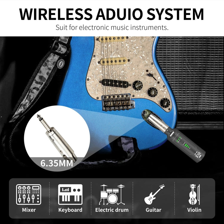 XTUGA SF-1 Trasmettitore e ricevitore XLR wireless Adattatore wireless UHF per microfono cablato / chitarra, SF-1
