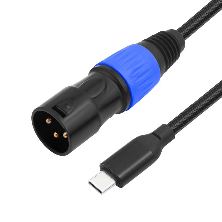 Cavo audio stereo con uscita da tipo C maschio a XLR maschio TY015, 1m, 2m, 3m