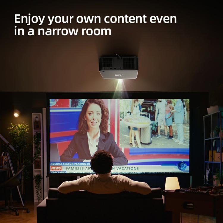 AUN U002 1920x1080P 970ANSI Android 12 Proiettore Smart Home Theater, US Plug, UK Plug, AU Plug, EU Plug