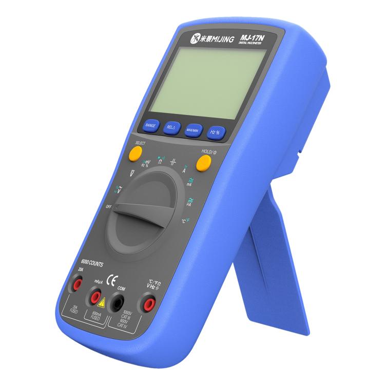 Multimetro digitale ad alta precisione Mijing MJ-17N con display LCD e portata automatica True-RMS, Mijing MJ-17N