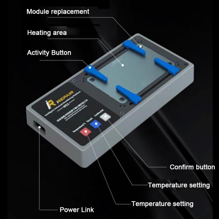 Mijing iRepair MS1 Piattaforma dissaldante universale intelligente per iPhone serie X-16, Mijing iRepair MS1