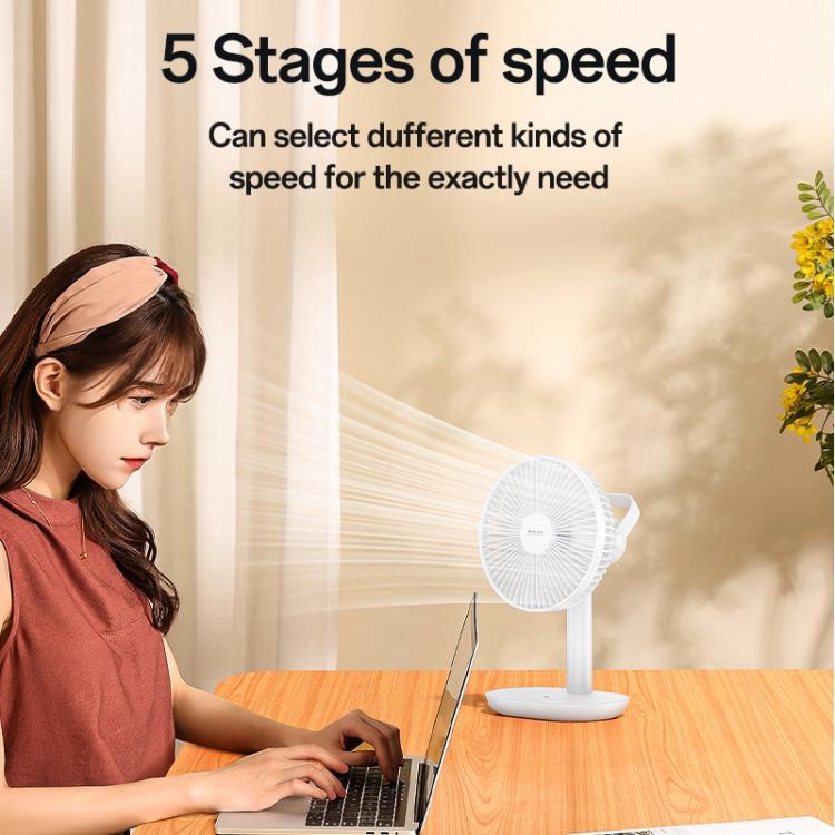 Ventilatore da tavolo Yesido YF16 Brushless con caricabatterie wireless