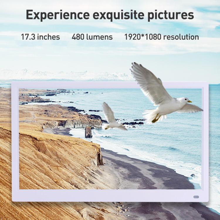 XCLT-1730 Cornice per foto a nuvola con schermo LED HD da 17,3 pollici e supporto WIFI, AU Plug, US Plug, EU Plug, UK Plug