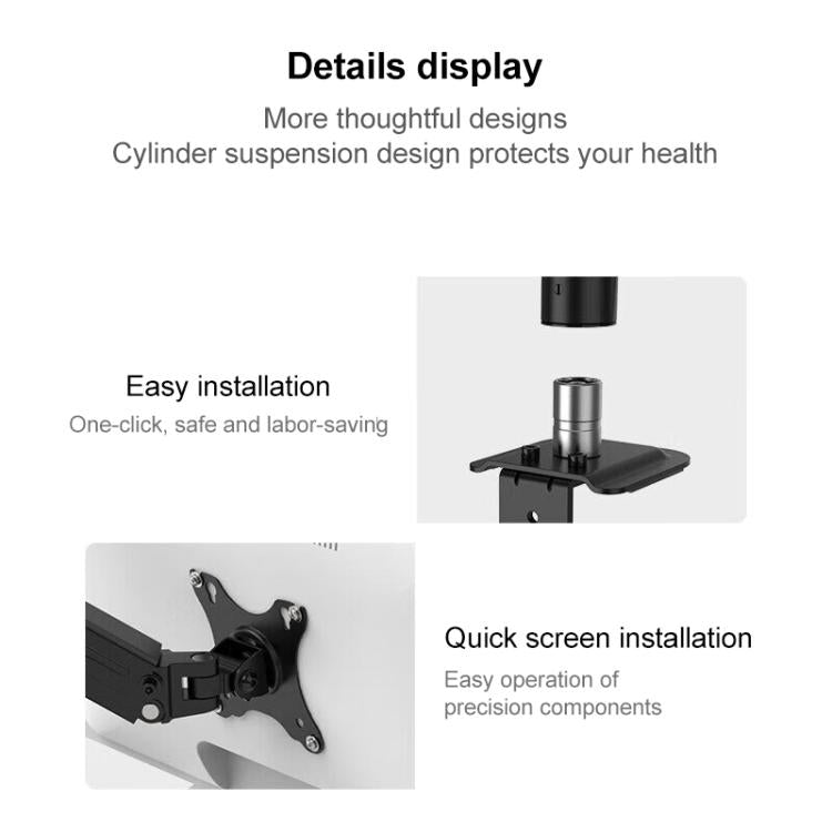 Supporto per monitor da tavolo girevole Lenovo Thinkplus ZJA4, ZJA4