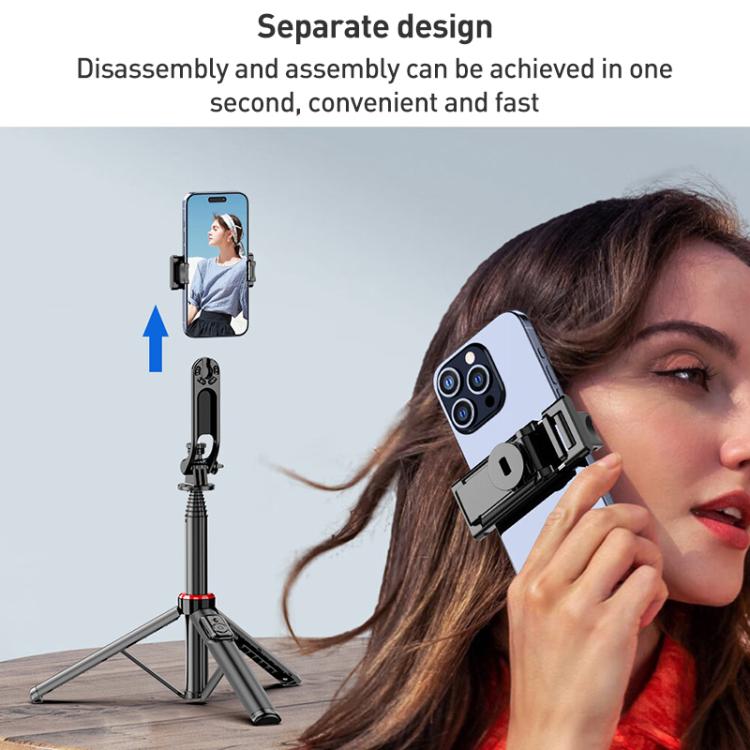 Lenovo Thinkplus H1V Premium Lega di alluminio Bluetooth Selfie Stick, 1,3 m