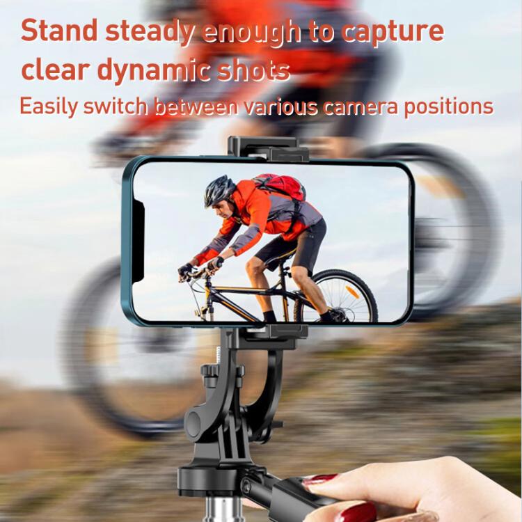 Lenovo Thinkplus H18L Premium Edition Aluminum Alloy Bluetooth Selfie Stick with Dual Fill Lights, 1.8m