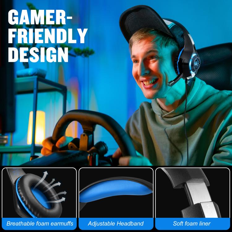 KOTION EACH GS400 Omni-directional Mic Gaming Headset, Length: About 1.9m, GS400