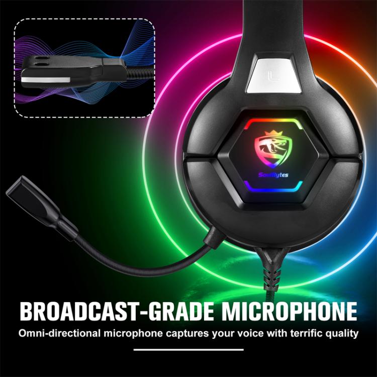 SoulBytes S100 Omni-directional Microphone Esports Headset, Length: About 1.9m