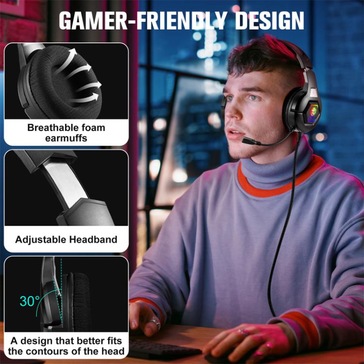 SoulBytes S100 Omni-directional Microphone Esports Headset, Length: About 1.9m