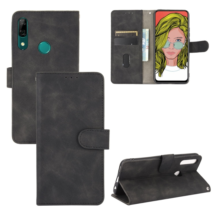 Tinta unita Skin Feel Fibbia magnetica Flip orizzontale Custodia in pelle PU con struttura in vitello con supporto e slot per schede e portafoglio, For Huawei P smart Z / Y9 Prime (2019), For Huawei Honor 30 Youth, For Huawei P30