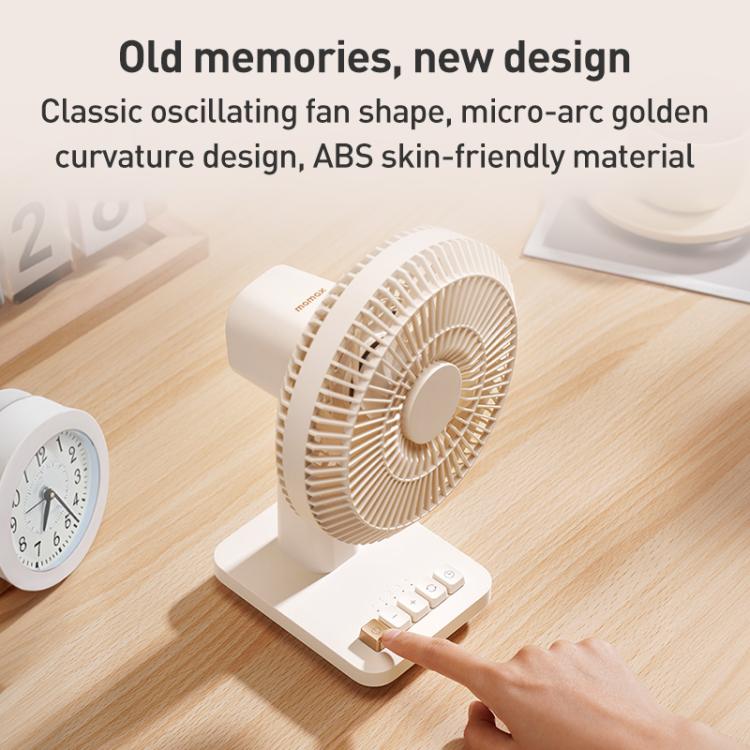 MOMAX IF20 Mini Soft Wind Desktop Electric Fan, IF20L2