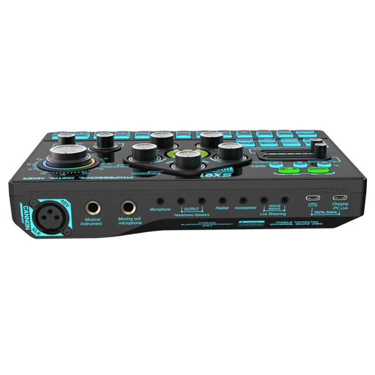 SX91 Multi-function Professional Mixer Mobile Phone Computer Live Streaming Sound Card, SX91
