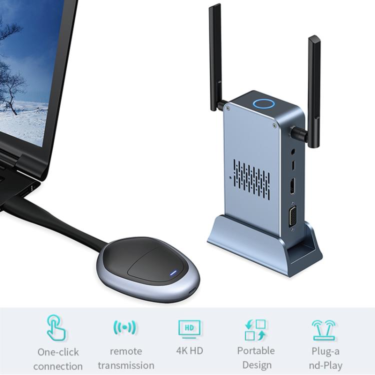 G52+R18 Smart HD Wireless Extender System Screen Mirroring Transmitter Receiver, G52+R18