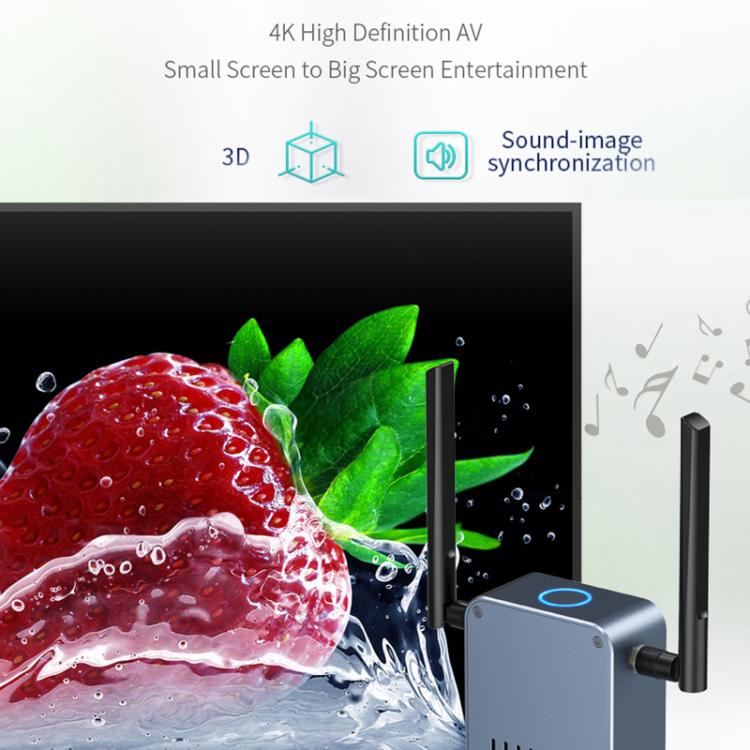 G52+R18 Smart HD Wireless Extender System Screen Mirroring Transmitter Receiver, G52+R18