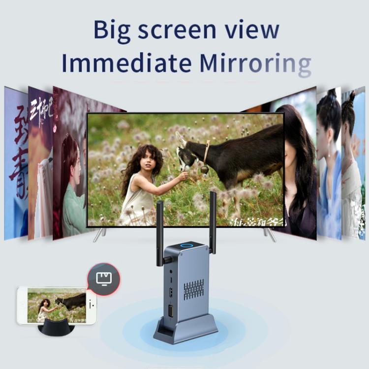 G52+R18 Smart HD Wireless Extender System Screen Mirroring Transmitter Receiver, G52+R18