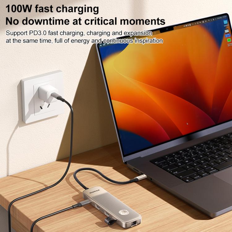 MOMAX DH19L 1-Link 9 in 1 Type-C Multifunctional HUB Adapter Docking Station