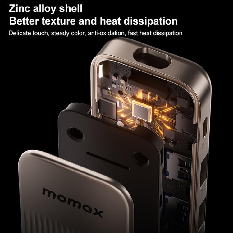 MOMAX DH19L 1-Link 9 in 1 Type-C Multifunctional HUB Adapter Docking Station