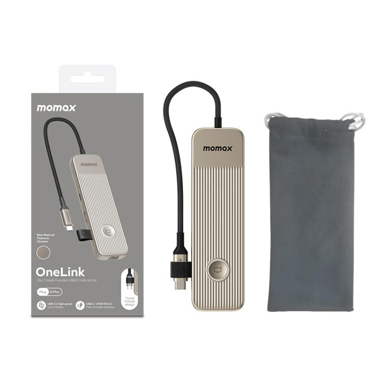 MOMAX DH19L 1-Link 9 in 1 Type-C Multifunctional HUB Adapter Docking Station