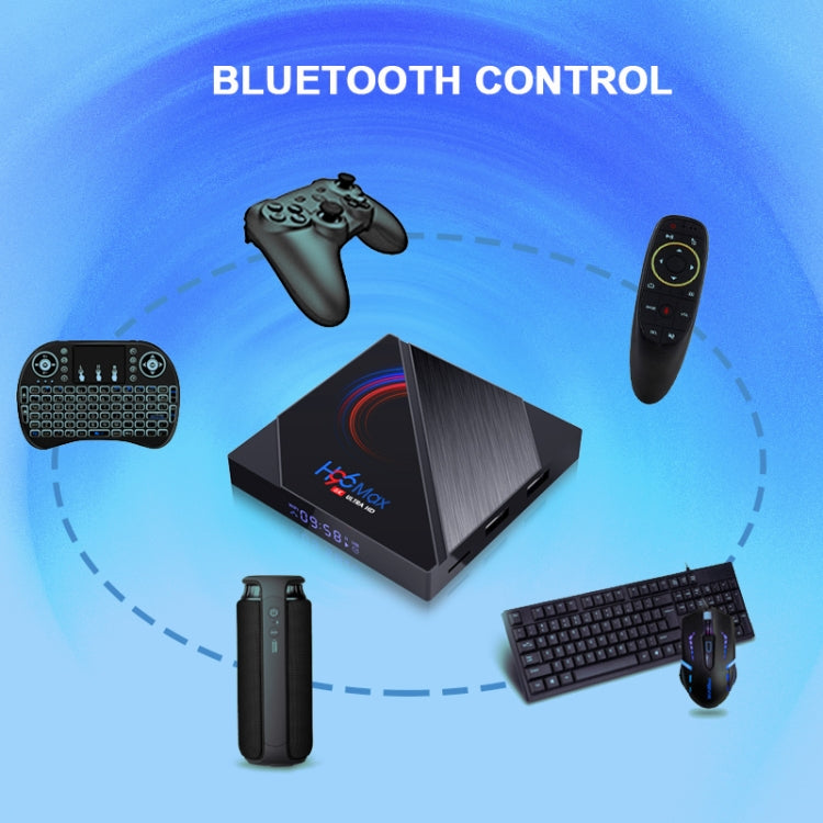 H96 Max 6K Ultra HD Smart TV Box con telecomando, Android 10.0, Allwinner H616 Quad Core ARM Cortex-A53, 2GB+16GB, TF Card / USBx2 / AV / HDMI / WIFI,, EU Plug, UK Plug, US Plug, AU Plug