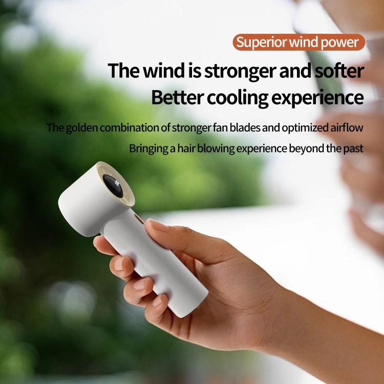 HX-F368 Smart Digital Display High Speed Handheld Fan