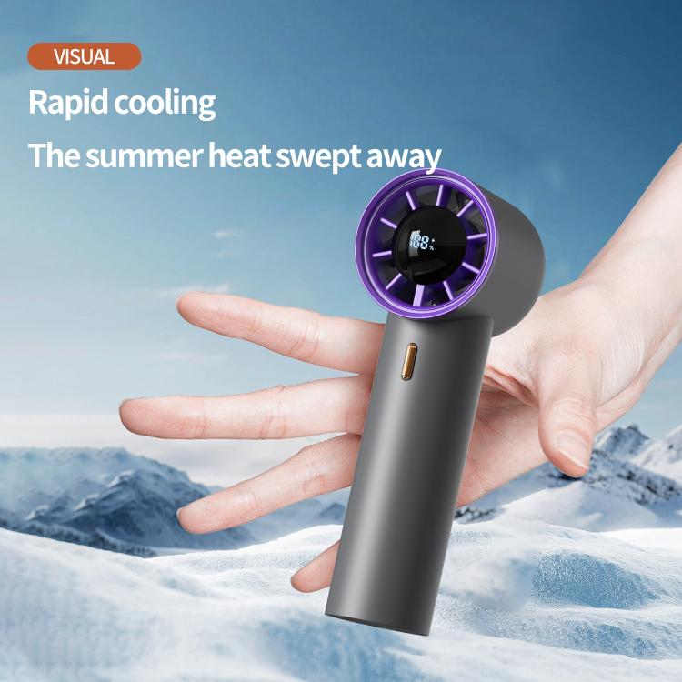 HX-F368 Smart Digital Display High Speed Handheld Fan