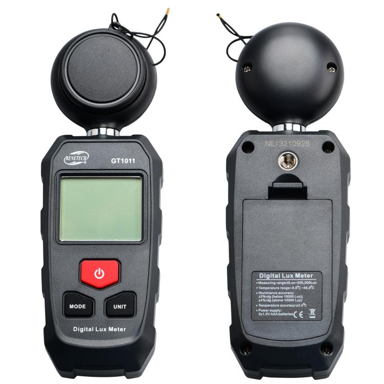 BENETECH GT1011 Digital Lux Meter Industrial Lighting Measuring, GT1011