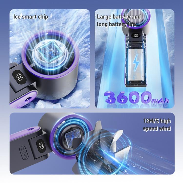 Y19 Smart Ice Compress Folding Handheld Fan