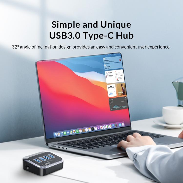 ORICO M3U3-4A 4 in 1 Type-C to USB 3.2 Docking Hub, M3U3-4A