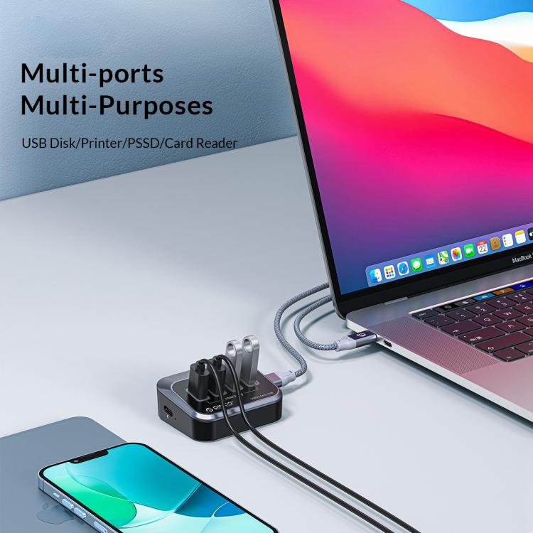ORICO M3U3-4A 4 in 1 Type-C to USB 3.2 Docking Hub, M3U3-4A