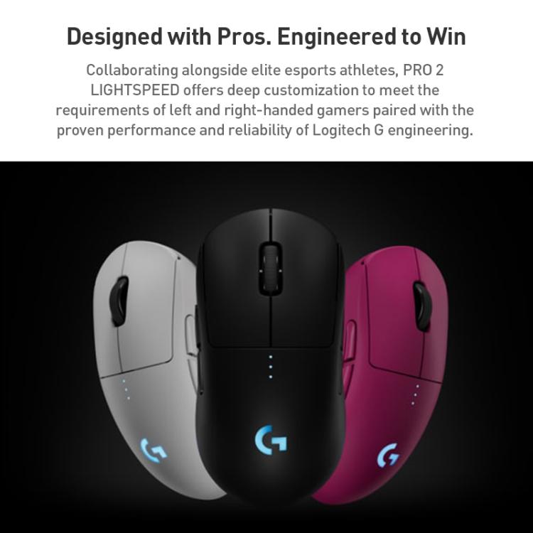Logitech Pro 2 LIGHTSPEED Wireless Gaming Mouse, Pro 2 LIGHTSPEED