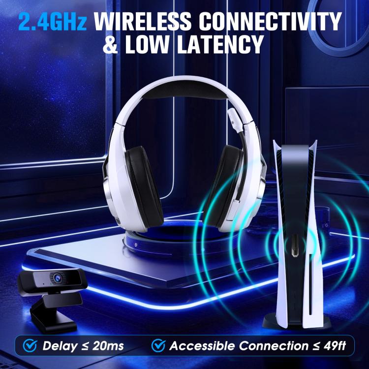 KOTION EACH GS400 Ultra Over Ear Bluetooth Wired 2.4GHz Tri-mode Gaming Headset, GS400 Ultra