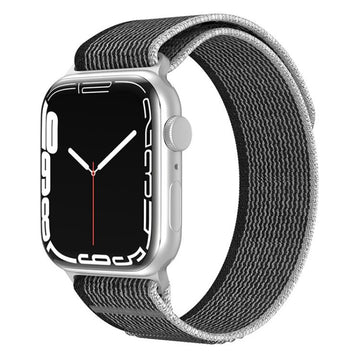 Cinturino per orologio xDfind in nylon a doppia sezione con passante, For Apple Watch 46mm / 49mm / 45mm / 44mm, For Apple Watch 42mm / 41mm / 40mm / 38mm
