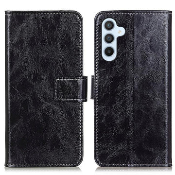 Custodia per telefono in pelle con texture Crazy Horse in stile retrò, For Samsung Galaxy S25 FE 5G