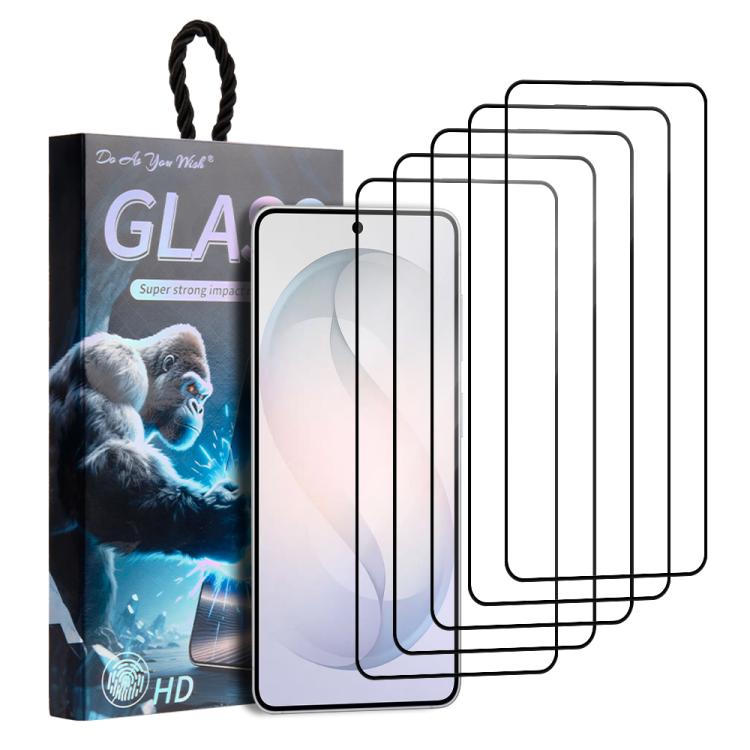 5 pezzi/confezione Pellicola in vetro temperato HD con stampa serigrafica "Fai come vuoi", For Samsung Galaxy S26+ 5G, For Samsung Galaxy S26 Ultra 5G, For Samsung Galaxy S26 5G, For Samsung Galaxy A57 5G, For Samsung Galaxy A37 5G