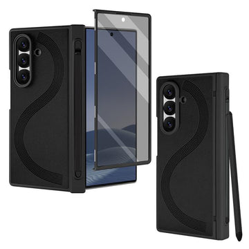 Custodia protettiva integrale con vetro temperato per privacy per Samsung Galaxy