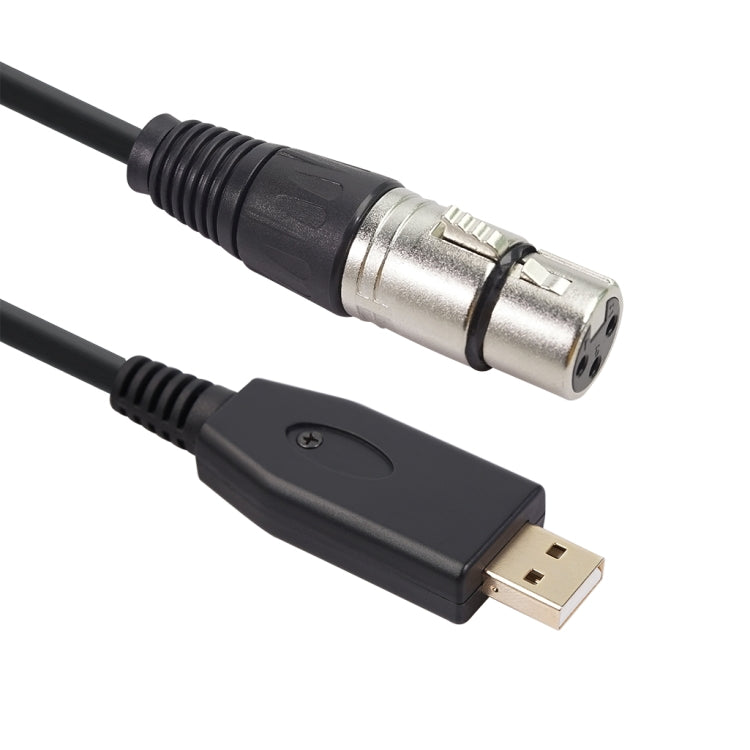 US18 Cavo di registrazione per microfono da USB a XLR femmina, 2m, 3m