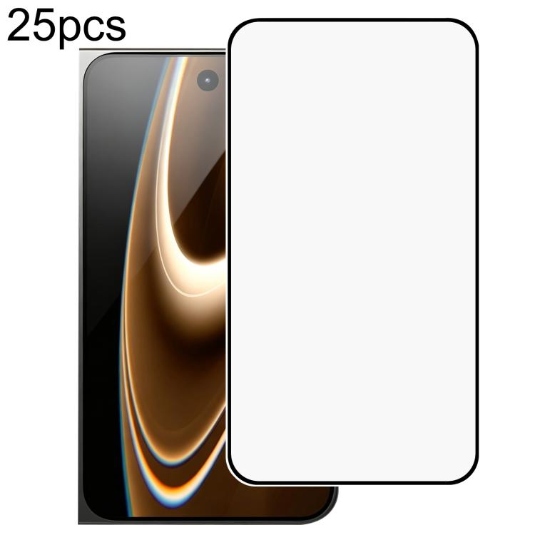25 pezzi Pellicola in vetro temperato ad alto contenuto di alluminio 380 con stampa serigrafica, For iPhone Fold, For iPhone 18, For iPhone 18 Pro, For iPhone 18 Pro Max, For iPhone 17 Pro Max, For iPhone 17 Pro, For iPhone 17 / 16 Pro, For iPhone Air
