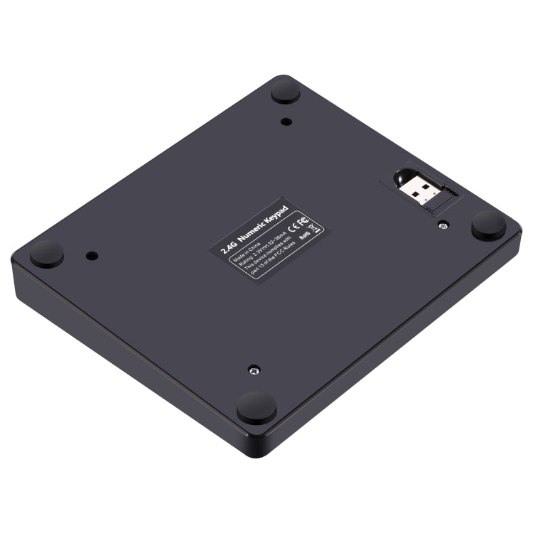 533 Tastiera digitale con ricarica wireless dal design ultrasottile 2.4G a 35 tasti