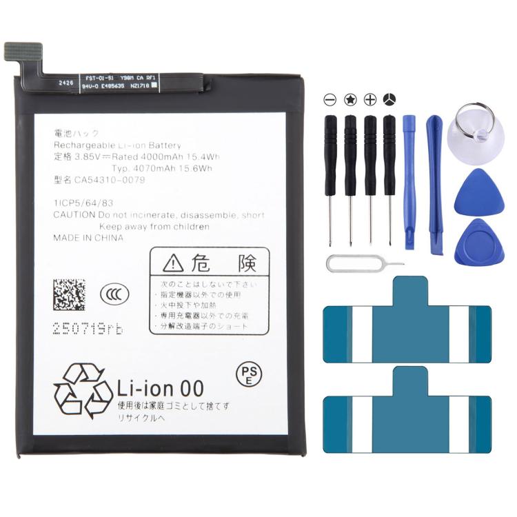 Batteriabatteriapila, For Fujitsu Arrows We F-51A 4070mAh CA54310-0079, For Fujitsu F-01L F-42A 2110mAh CA54310-0075, For Fujitsu Arrows NX9 F-52A 3600mAh CA54310-0081, For Fujitsu arrows NX F-01J 2850mAh CA54310-0069