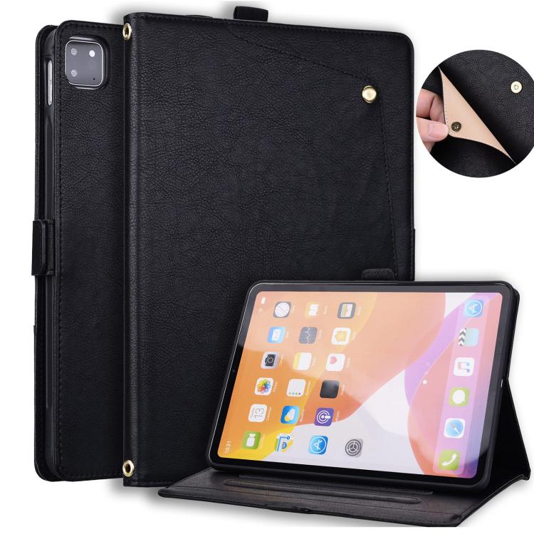 Custodia per tablet smart in ecopelle da tasca frontale, ideale per il lavoro., For iPad Air 13 2026 / 2025 / 2024, For iPad Air 11 2026 / 2025 / 2024, For iPad Pro 13 2025 / 2024, For iPad Pro 11 2025 / 2024, For iPad 2025 / 2022