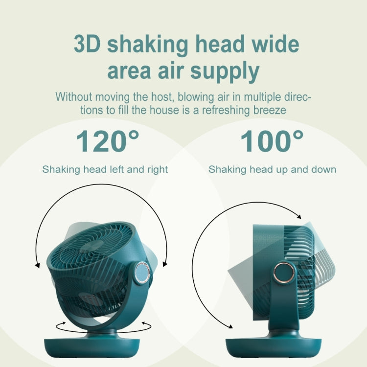 WT-F44 Adjustable Tabletop LED Smart Digital Display Air Circulation Electric Fan, 3 Speed Control