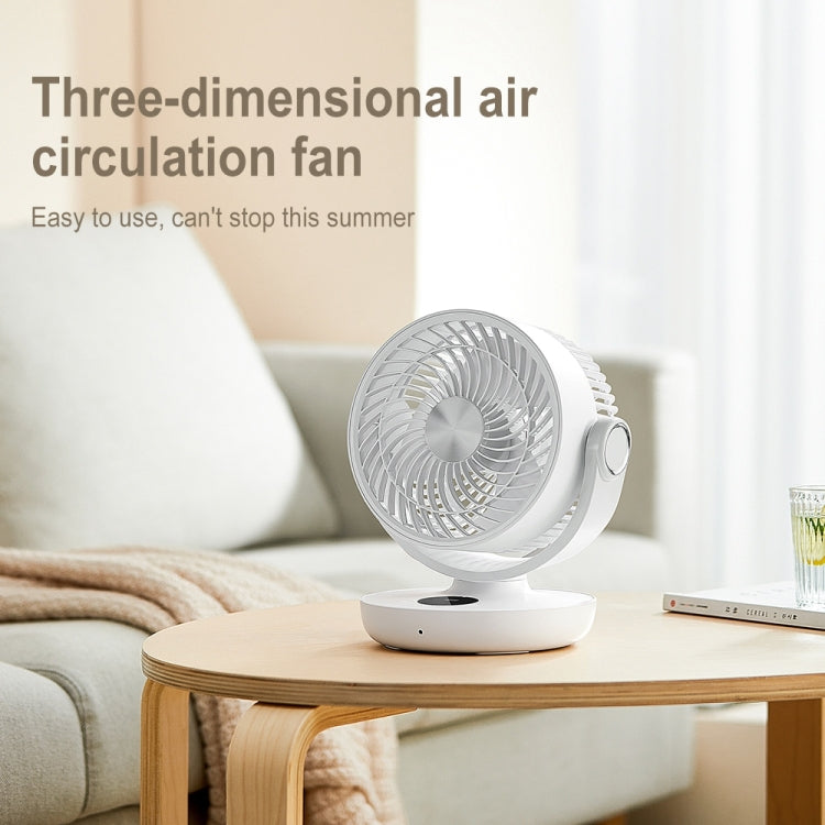 WT-F44 Adjustable Tabletop LED Smart Digital Display Air Circulation Electric Fan, 3 Speed Control