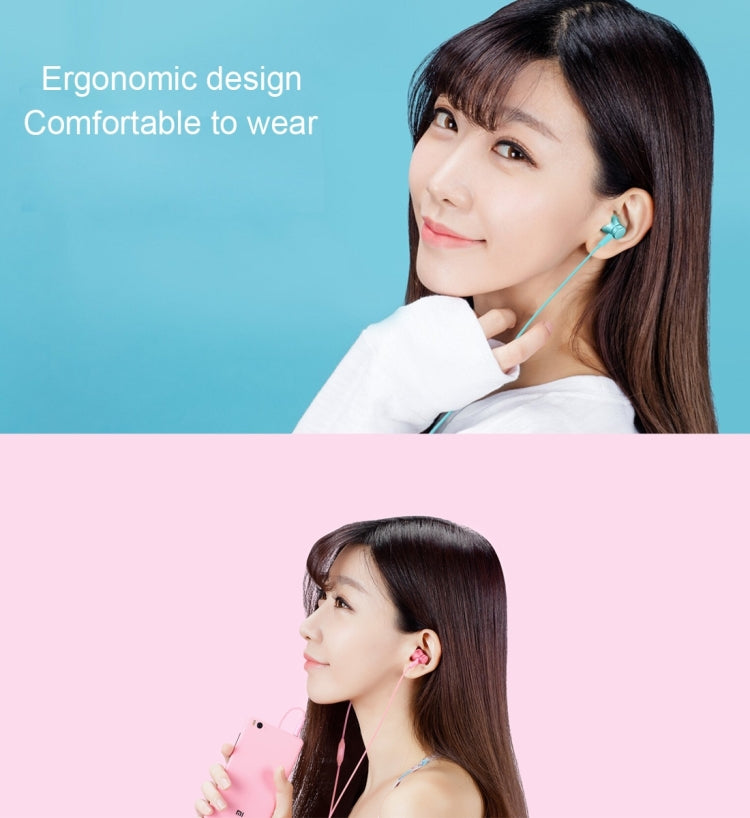 Cuffie intrauricolari originali Xiaomi Mi Auricolari base con controllo via cavo + microfono, supporto per rispondere e rifiutare chiamate
