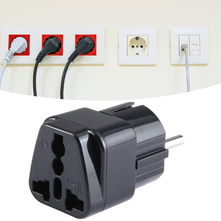 Adattatore per caricabatterie da viaggio con presa di corrente universale portatile da spina UK a presa europea con fusibile, UK to EU